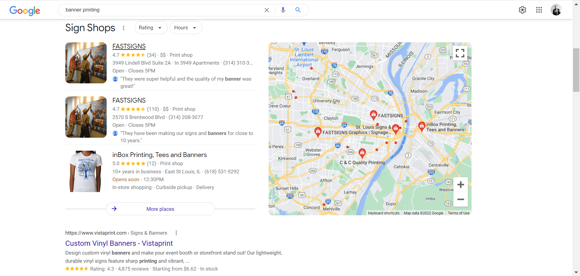 banner printing search results