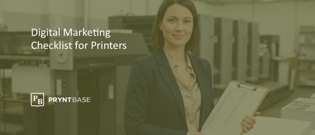 digital marketing checklist for print companies